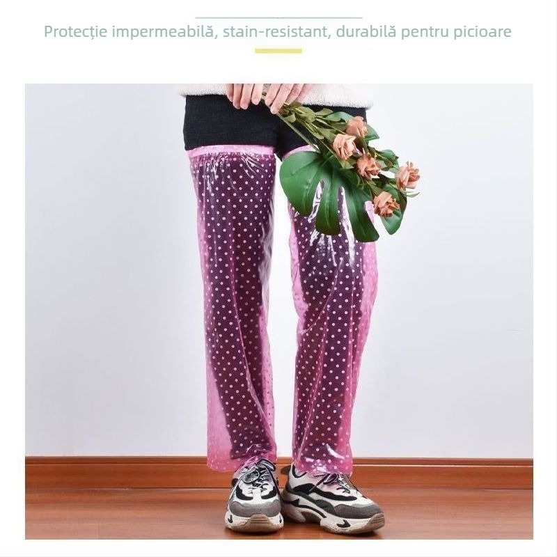 Poncho de ploaie unisex cu mâneci extinse și acoperiri pentru picioare, material plastic, grosime obișnuită, pentru drumeții