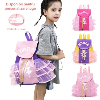 Geantă de dans pentru copii - Material Oxford, Impermeabil, Model cu litere, Stil jucăuș