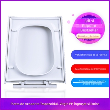 Capac de toaletă trapezoidal, tip scară, din placă PP, distanța între găuri reglabilă 10–25,5 mm, stil modern minimalist