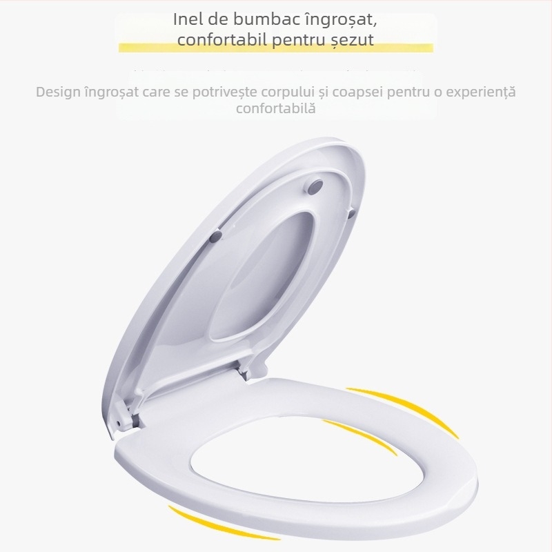 Capac de toaletă pentru adulți și copii, dublu utilizare, material placă PP, amortizor, distanța dintre găuri reglabilă 10–20 cm, OEM