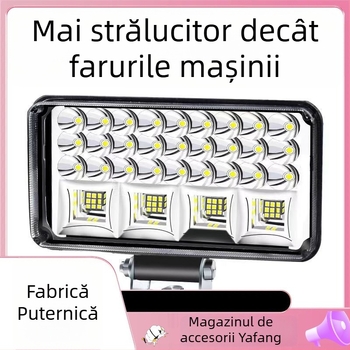 LED far pentru tractor electric și vehicul cu patru roți — 12-80V, luminozitate înaltă, fascicul lung și scurt