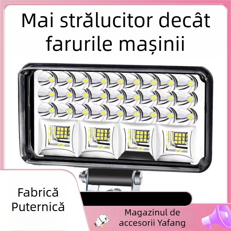 LED far pentru tractor electric și vehicul cu patru roți — 12-80V, luminozitate înaltă, fascicul lung și scurt
