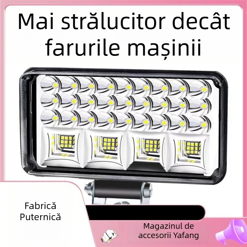 LED far pentru tractor electric și vehicul cu patru roți — 12-80V, luminozitate înaltă, fascicul lung și scurt