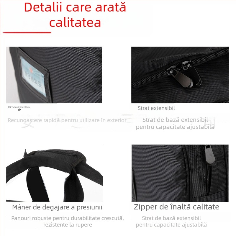 Geantă militară pentru exerciții în aer liber, impermeabilă din pânză Oxford, construcție îngroșată, capacitate mare, unisex