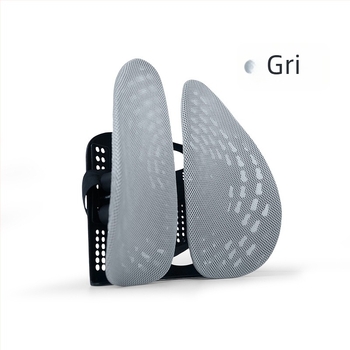 Perne lombare ergonomice pentru scaun de birou – țesătură respirabilă din poliester, umplutură din fibre poliesterice, cadru din polipropilenă, potrivire universală, imprimare logo