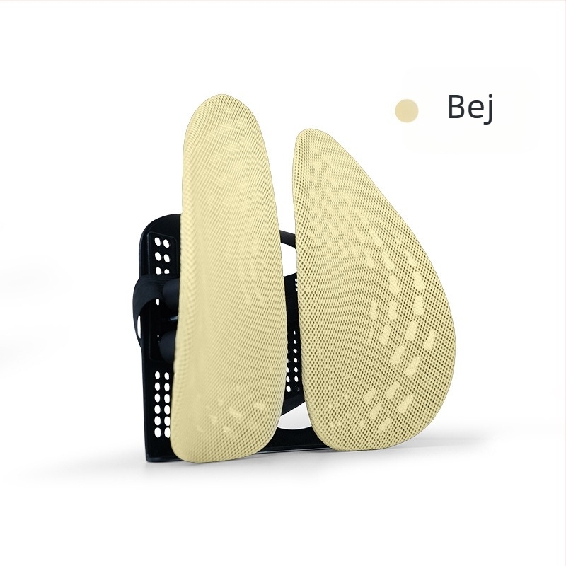 Perne lombare ergonomice pentru scaun de birou – țesătură respirabilă din poliester, umplutură din fibre poliesterice, cadru din polipropilenă, potrivire universală, imprimare logo