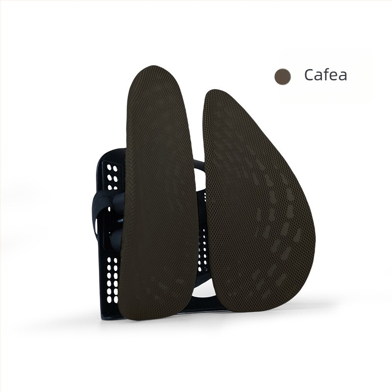 Perne lombare ergonomice pentru scaun de birou – țesătură respirabilă din poliester, umplutură din fibre poliesterice, cadru din polipropilenă, potrivire universală, imprimare logo