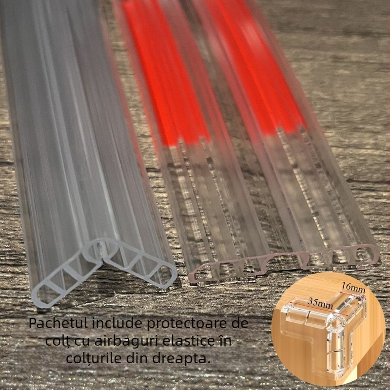 Bandă transparentă de protecție a marginilor pentru mobilier din lemn – fără adeziv, protecție margine masă, brand Even Morning