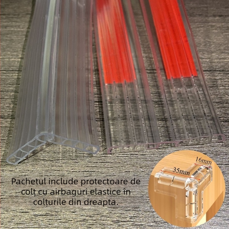 Bandă transparentă de protecție a marginilor pentru mobilier din lemn – fără adeziv, protecție margine masă, brand Even Morning