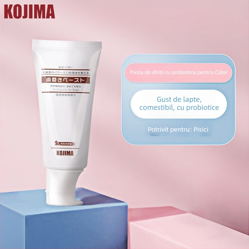 Kit de îngrijire dentară pentru animale de companie: perie deget și șervețele umede pentru pisici și câini (antibacterian, respirație proaspătă, îndepărtarea petelor, controlul tartrului)