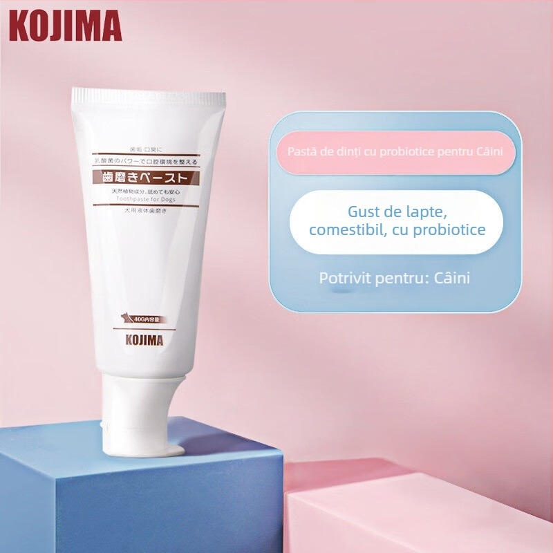 Kit de îngrijire dentară pentru animale de companie: perie deget și șervețele umede pentru pisici și câini (antibacterian, respirație proaspătă, îndepărtarea petelor, controlul tartrului)