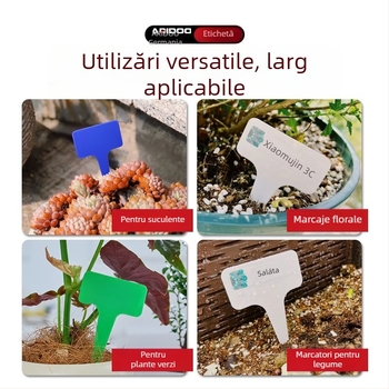 Stâlpi groși pentru etichete de plante – etichete de inserție din plastic PP pentru grădină (Airidun)