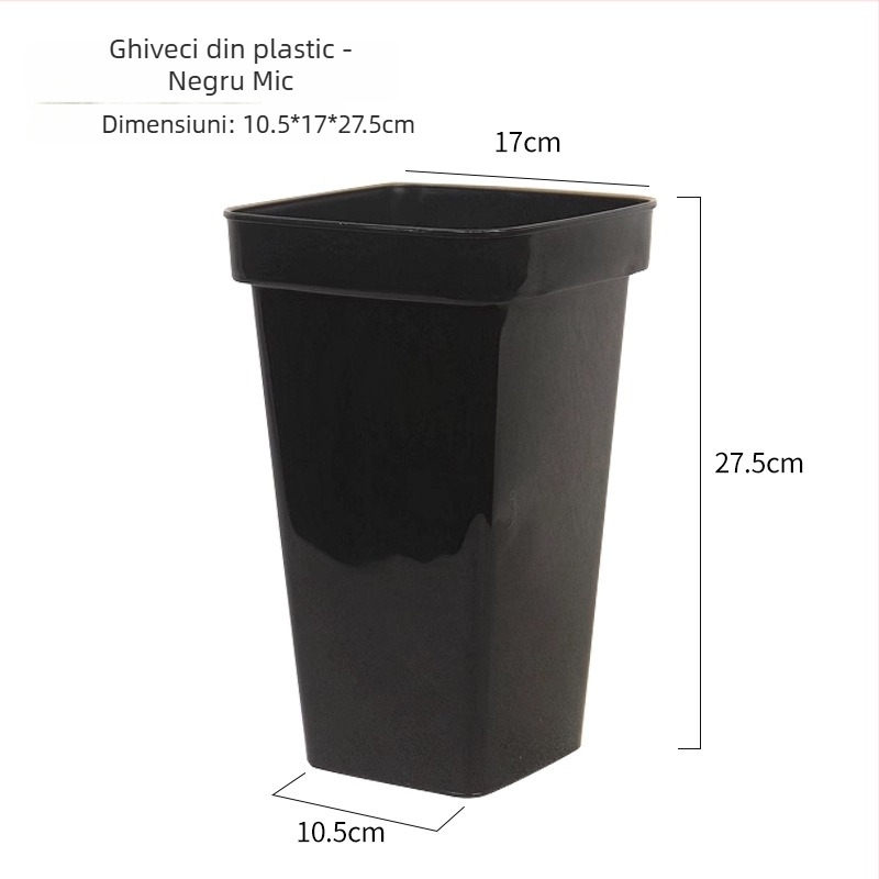 Ghiveci de plastic pentru aranjamente florale, pereți mai groși, rezistent la coroziune, turnare prin injecție, pentru utilizare pe birou