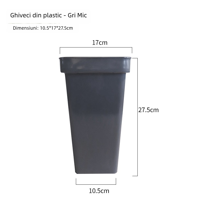 Ghiveci de plastic pentru aranjamente florale, pereți mai groși, rezistent la coroziune, turnare prin injecție, pentru utilizare pe birou