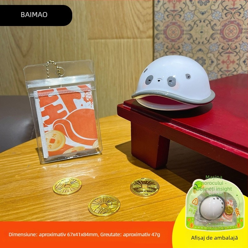 Baimao ABS Figurina de birou animal în stil caricatură pentru relaxare — Proces de imprimare