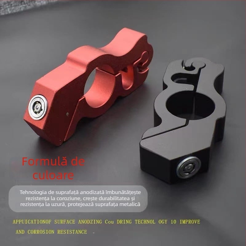 Blocare ghidon din aliaj - Blocare anti-furt portabil din aliaj de aluminiu pentru biciclete electrice, scutere și motociclete - Greutate 395 g