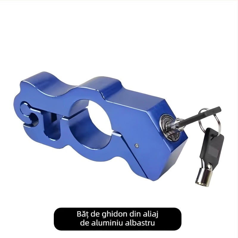 Blocare ghidon din aliaj - Blocare anti-furt portabil din aliaj de aluminiu pentru biciclete electrice, scutere și motociclete - Greutate 395 g