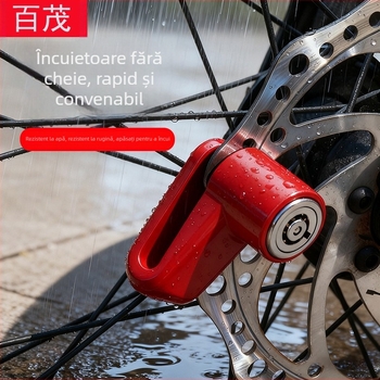 Lacăt pentru disc de frână din aliaj de aluminiu, mini, pentru motocicletă, bicicletă electrică și bicicletă – protecție anti-furt, anti-forare, rezistent la ruginire, 80 g