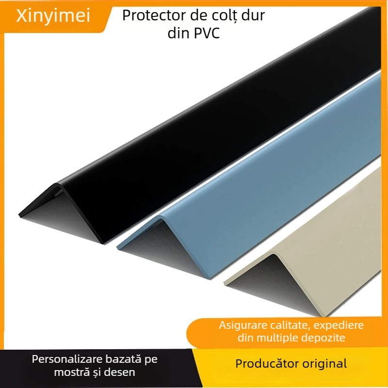 Protector de colț pentru marginea scării (PVC rigid, anti-coliziune, anti-derapare, impermeabil, rezistent la uzură)