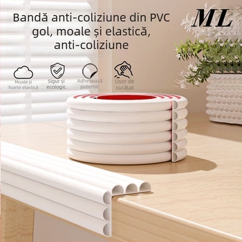 Bandă PVC pentru marginea mesei, autoadezivă, 200 de seturi