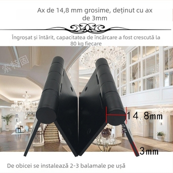 Balama pentru ușă din oțel inoxidabil — stil simplu, finisaj luciu + electroplacare, brand STG, oțel inoxidabil