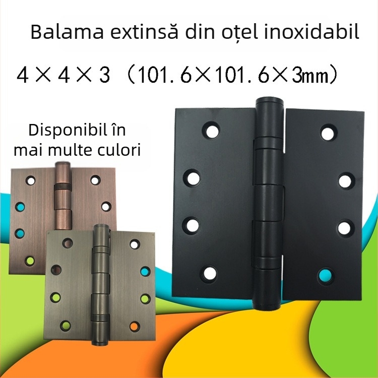 Balama pentru ușă din oțel inoxidabil — stil simplu, finisaj luciu + electroplacare, brand STG, oțel inoxidabil