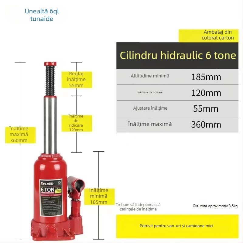 Cric hidraulic auto Xinyao, model 3356, procesare personalizată disponibilă; Material: Altele