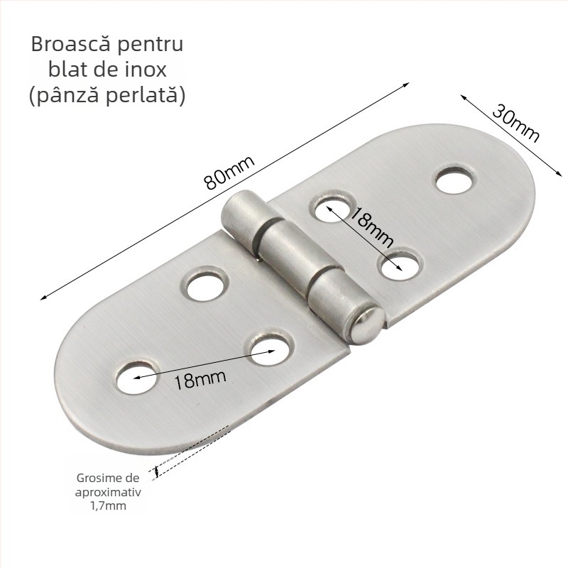 Balama pentru masă rotundă groasă, blat pliabil, model 3+6, material: aliaj de zinc/ oțel inoxidabil, finisaj lucios, stil modern minimalist