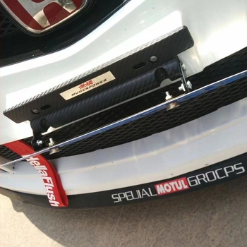 Ramă pentru plăcuța de înmatriculare cu slot pentru card, model fibră de carbon, unghi de rotație reglabil, din plastic, compatibil universal