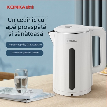 Ceainic electric 1.8L, oțel inoxidabil, încălzire la bază, 1500–2000W, oprire automată