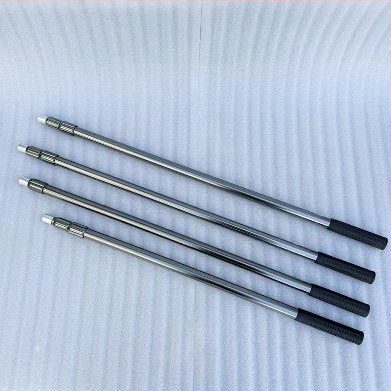 Țevi telescopice din aliaj de aluminiu pentru plasă de pescuit — 1–3 secțiuni, greutate 900–2300 g