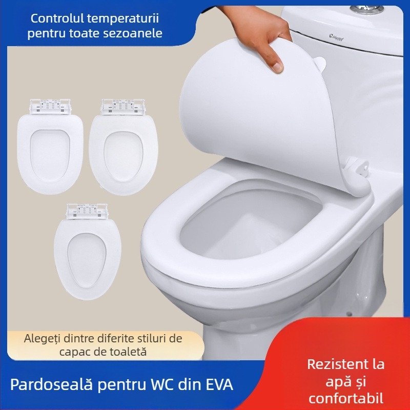 Capac de toaletă din EVA spumă - spațierea găurilor reglabilă 11-17, Model 025, Stil standard/modern minimalist