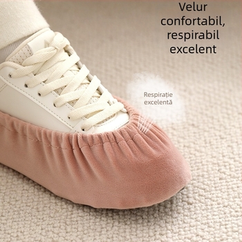 FaSoLa Coveruri pentru Pantofi din Velur, Îmbunătățite – pentru interior, antiderapante, rezistente la uzură; Material: velur; Ambalaj: 200 buc.
