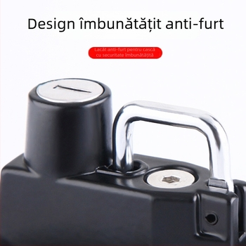 Lacăt pentru cască pentru motocicletă electrică — aliaj de aluminiu, model Dragon Head Handlebar Helmet Lock, potrivit pentru țevi de 24 mm, greutate 246 g, brand Nanke