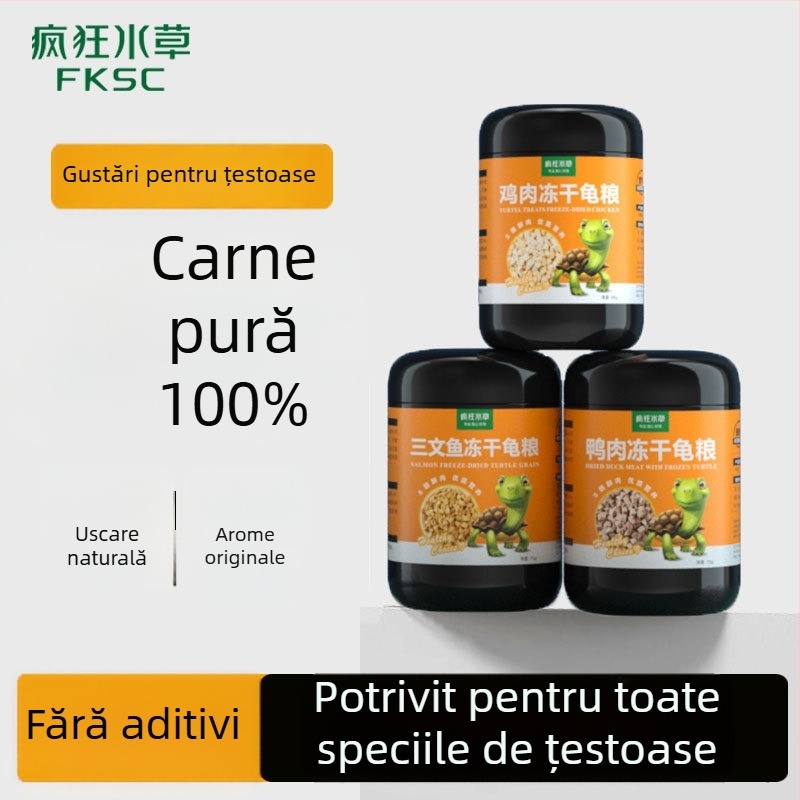 Crazy Waterweed Hrană pentru Țestoase Freeze-Dried — 125 g, marcă Crazy Waterweed, tip hrană: Freeze-Dried, categorie: hrană pentru animale de acvariu