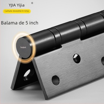 Balama pentru uși din oțel inoxidabil 201, plană, fără caneluri, pentru uși din lemn