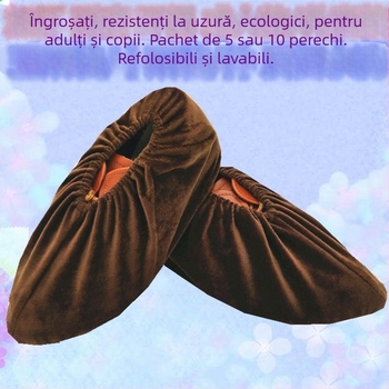 Capace de pantofi lavabile pentru interior – protecție împotriva prafului, potrivite pentru birou, școală sau casă