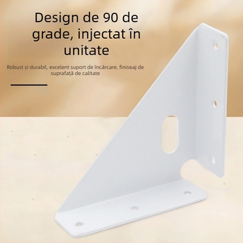 Queen bed angle brace – elemente metalice din oțel laminat la rece pentru conectare, stânga și dreapta, finisaj vopsit la cuptor