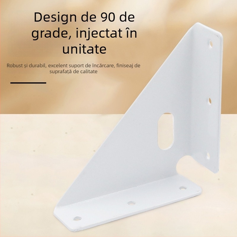 Queen bed angle brace – elemente metalice din oțel laminat la rece pentru conectare, stânga și dreapta, finisaj vopsit la cuptor