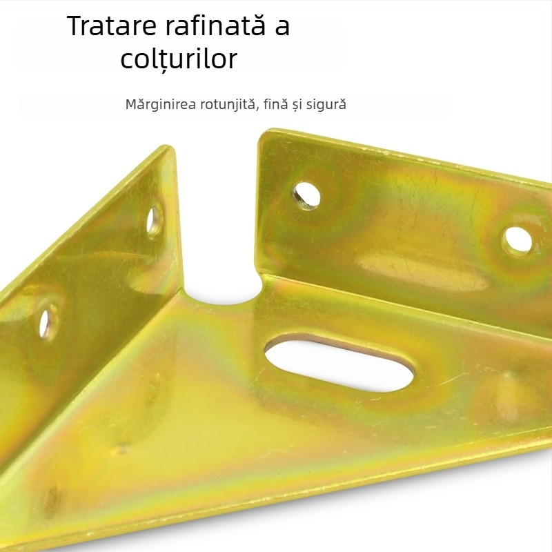 Queen bed angle brace – elemente metalice din oțel laminat la rece pentru conectare, stânga și dreapta, finisaj vopsit la cuptor