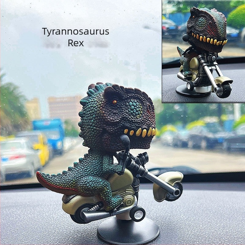 Ornament pentru interiorul mașinii cu motiful drift al dinozaurilor - model DF2, material plastic, marcă Group ch, fără logo