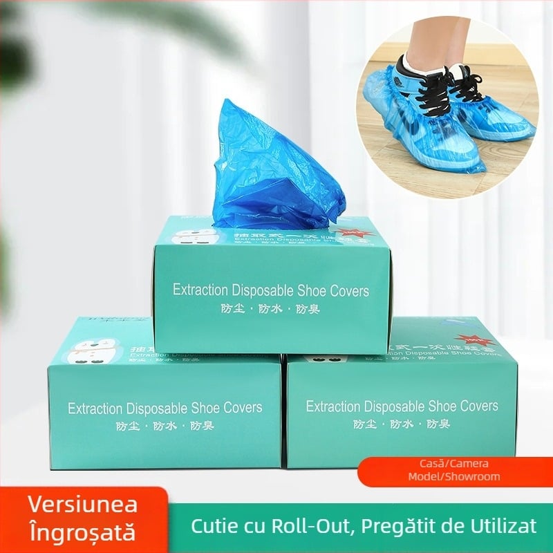 Coveruri de încălțăminte de unică folosință pentru interior, 5 mm grosime, material nețesut, rezistente la apă, antiderapante.