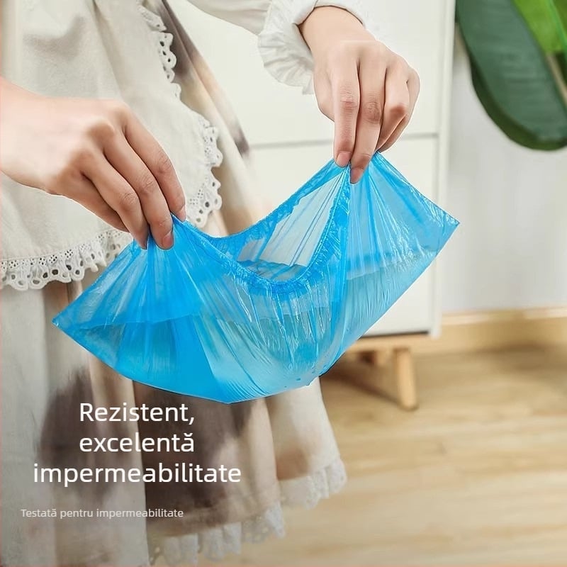 Coveruri de încălțăminte de unică folosință pentru interior, 5 mm grosime, material nețesut, rezistente la apă, antiderapante.