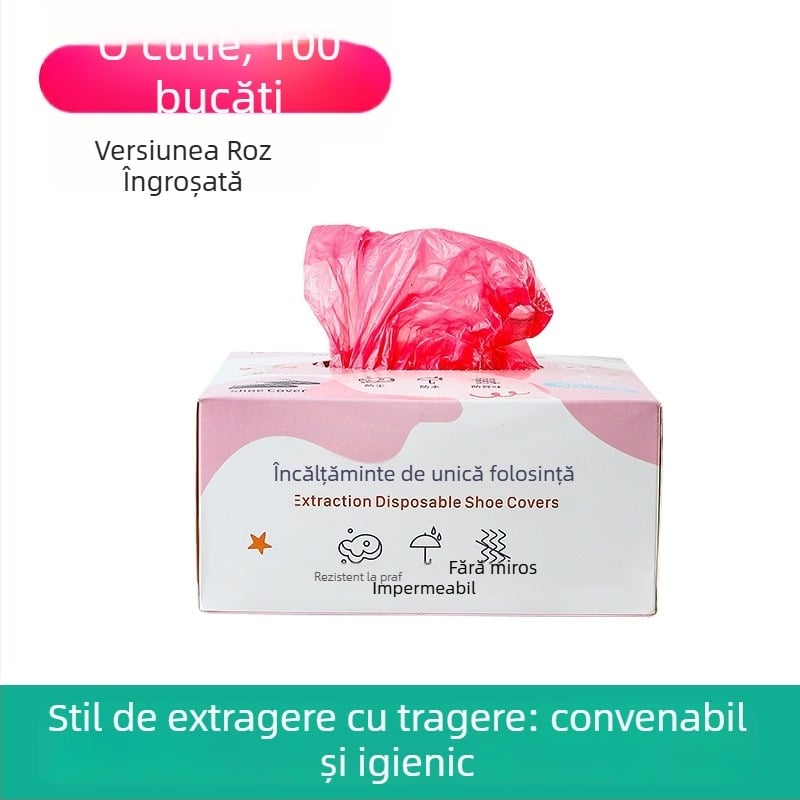 Coveruri de încălțăminte de unică folosință pentru interior, 5 mm grosime, material nețesut, rezistente la apă, antiderapante.