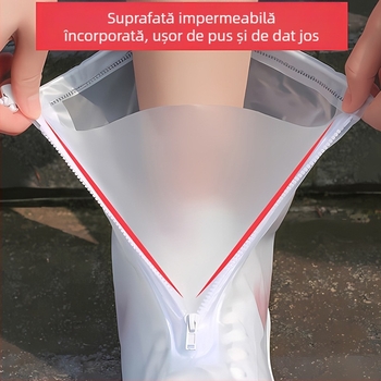 Acoperitoare pentru pantofi - PVC gros, impermeabile, antiderapante și rezistente la uzură, pentru adulți și copii (Impermeabile; Antiderapante; Rezistente la uzură; PVC)