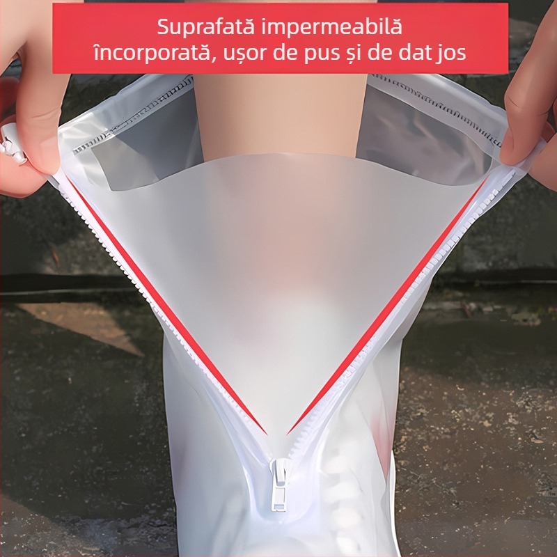 Acoperitoare pentru pantofi - PVC gros, impermeabile, antiderapante și rezistente la uzură, pentru adulți și copii (Impermeabile; Antiderapante; Rezistente la uzură; PVC)