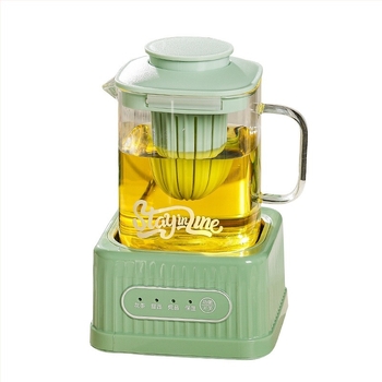 Ceainic cu corp de sticlă, termostat digital, capacitate 1–1,5 L, 220 V, 500 W, control prin atingere