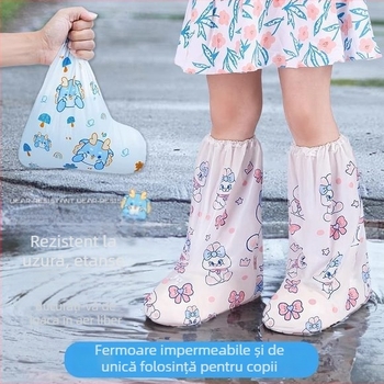 Acoperire de pantofi de unică folosință, impermeabilă, anti-alunecare, pentru copii și elevi, ambalate individual
