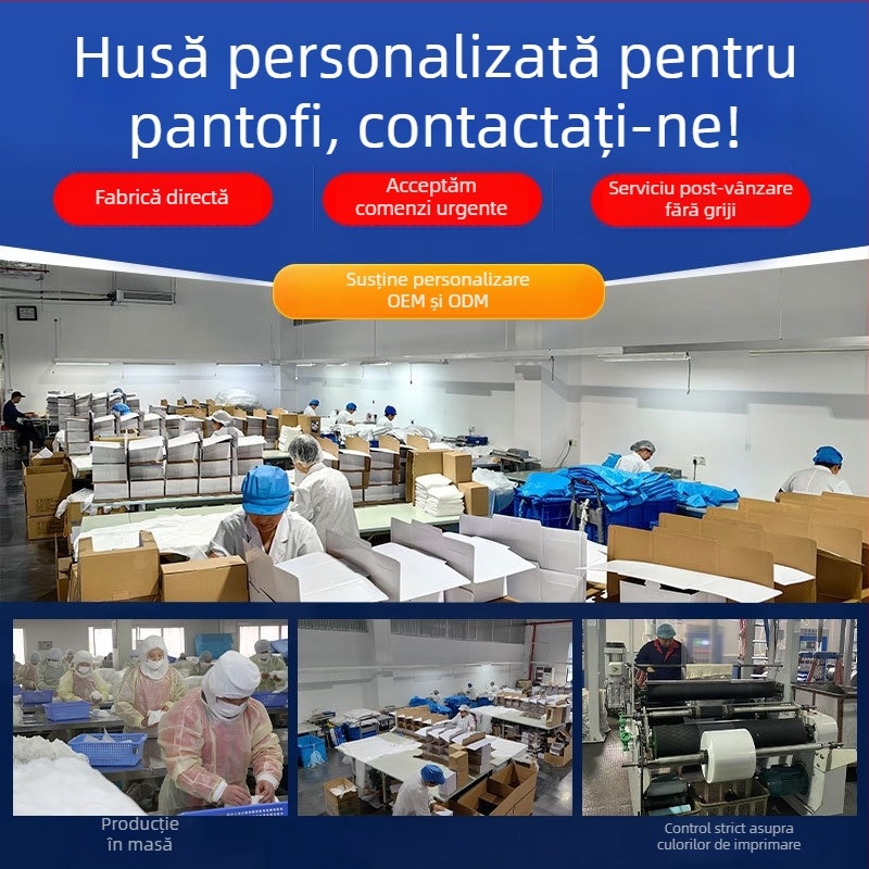 Acoperire de pantofi de unică folosință, impermeabilă, anti-alunecare, pentru copii și elevi, ambalate individual