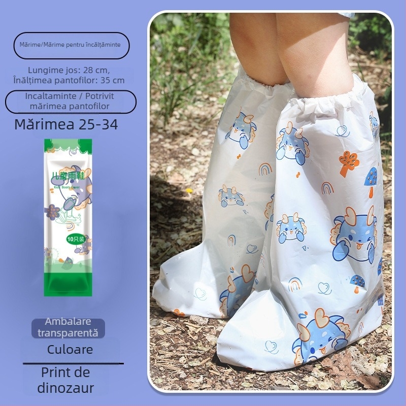 Acoperire de pantofi de unică folosință, impermeabilă, anti-alunecare, pentru copii și elevi, ambalate individual